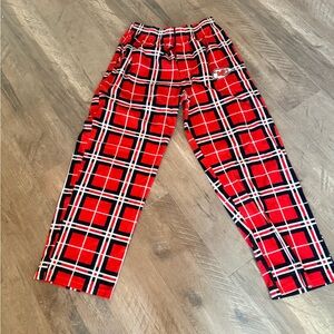 NFL Red and Black Plaid Joggers
